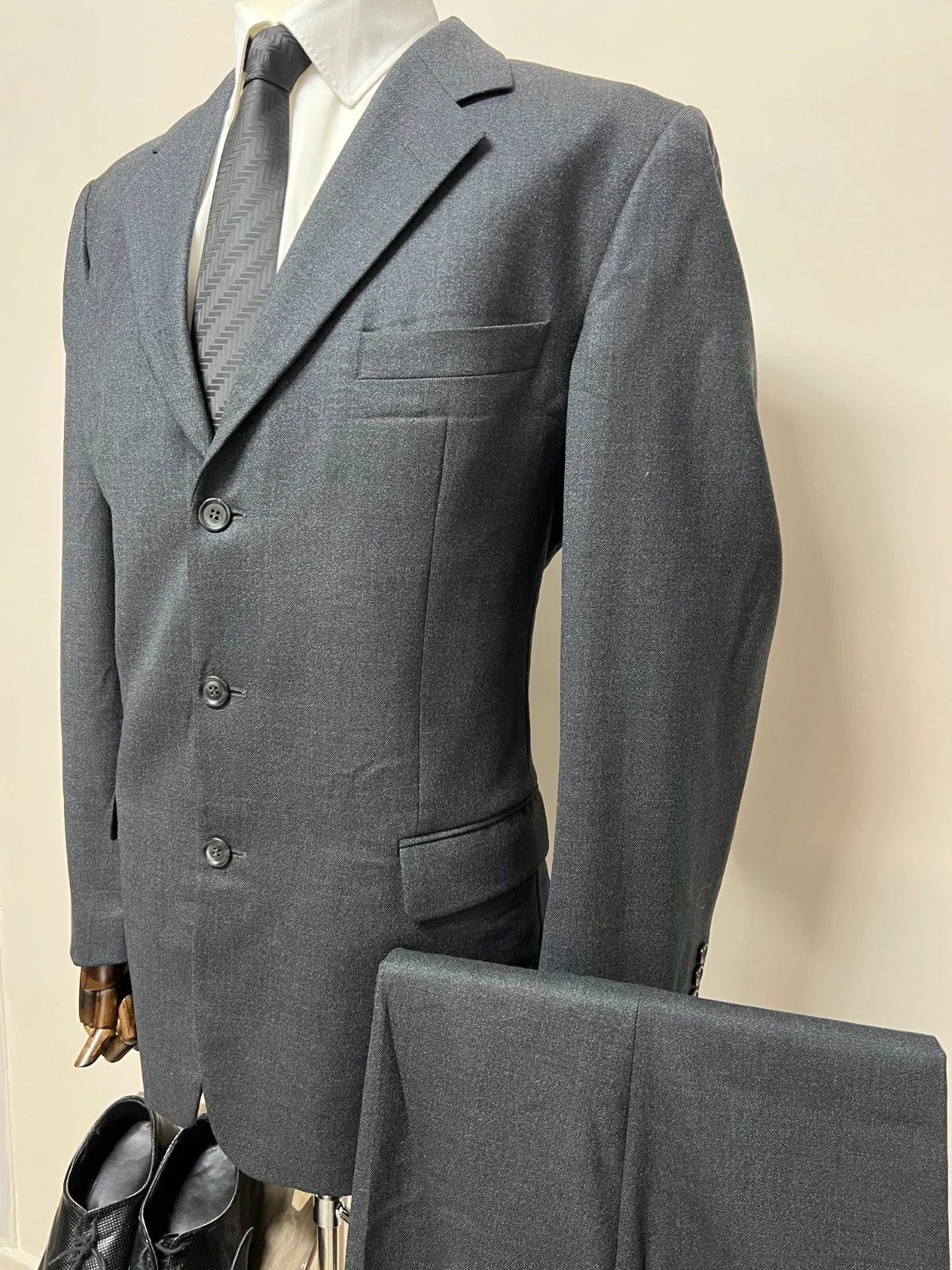 Abito Uomo Mr. Ramos Grigio Antracite Elegante Taglia 54 (MA49)