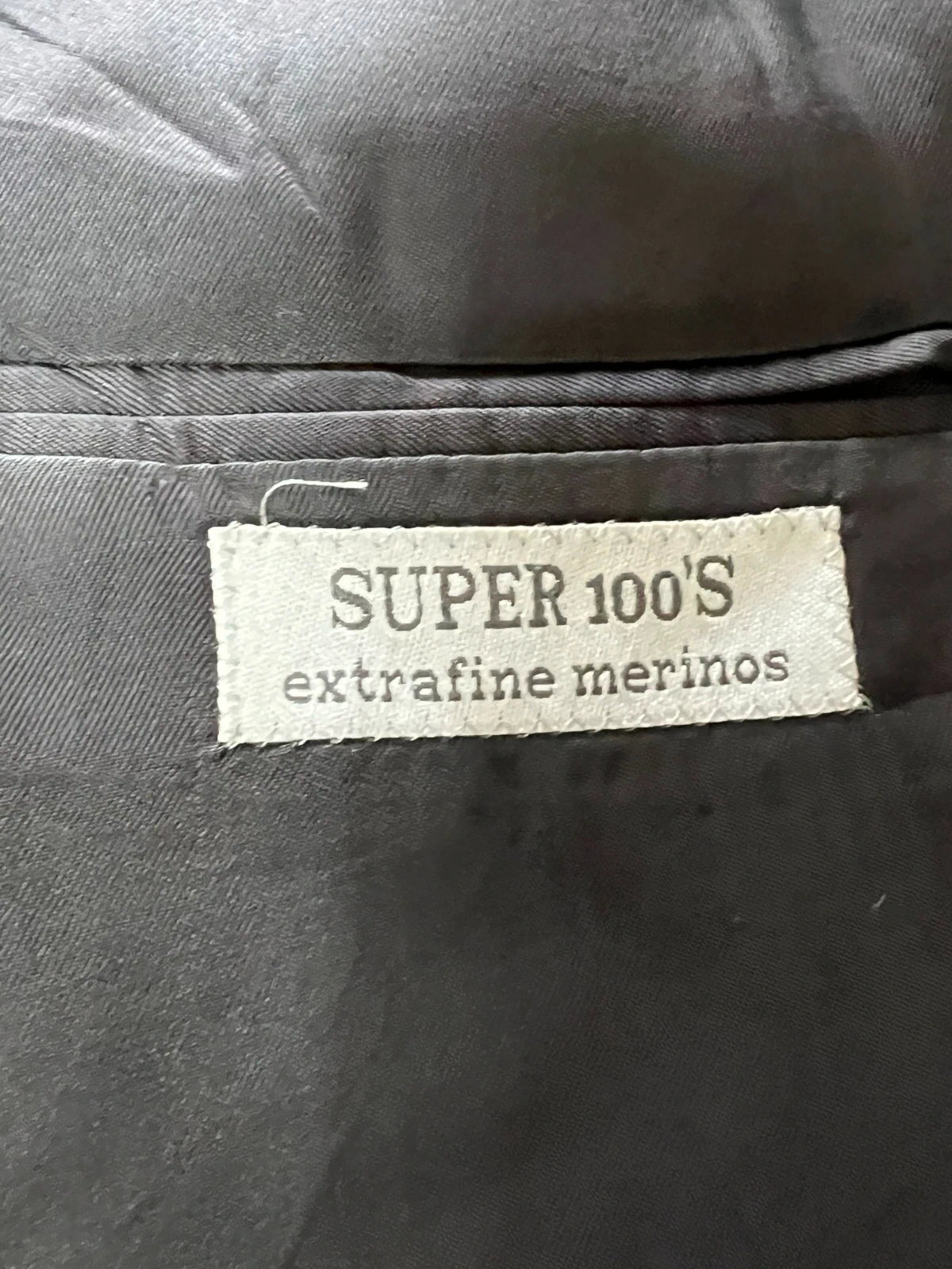 Abito Uomo Santino Super 100S Doppiopetto Grigio Taglia 48 (MA50)