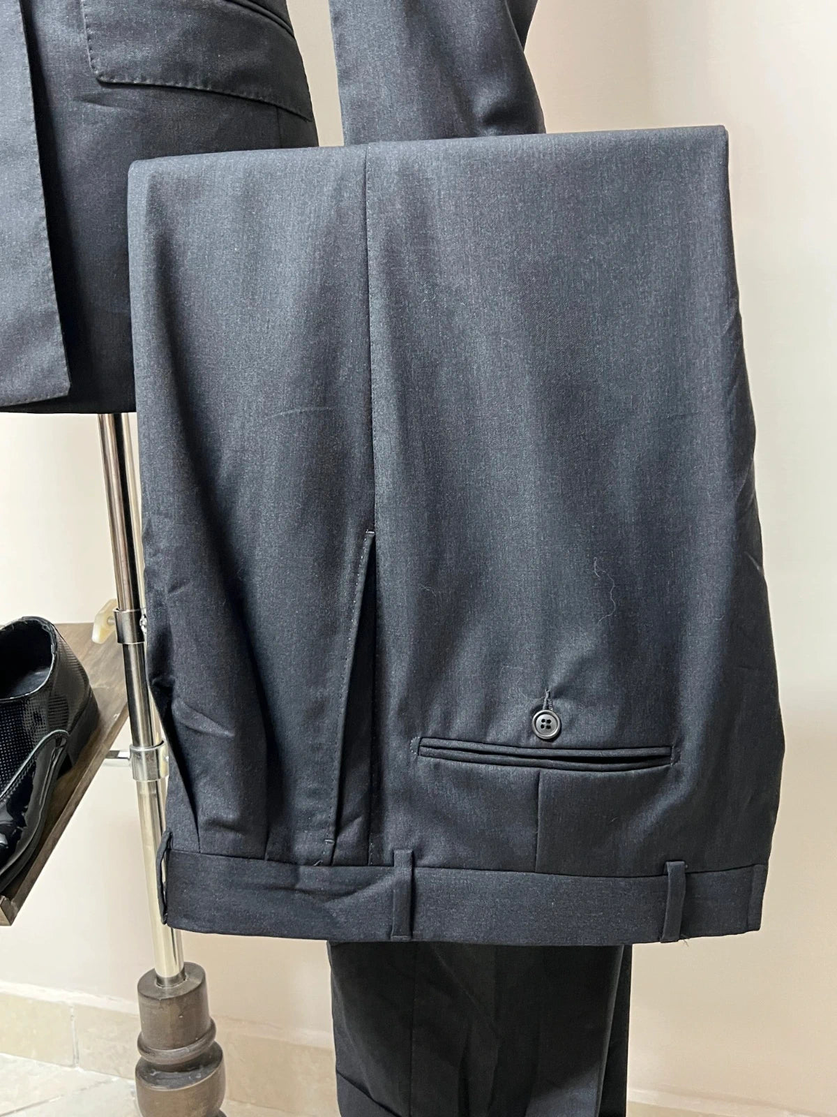 Abito Uomo Santino Super 100S Doppiopetto Grigio Taglia 48 (MA50)