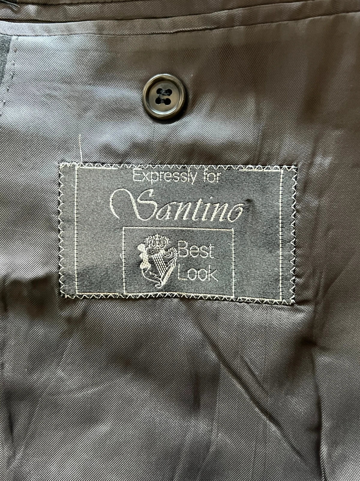 Abito Uomo Santino Super 100S Doppiopetto Grigio Taglia 48 (MA50)