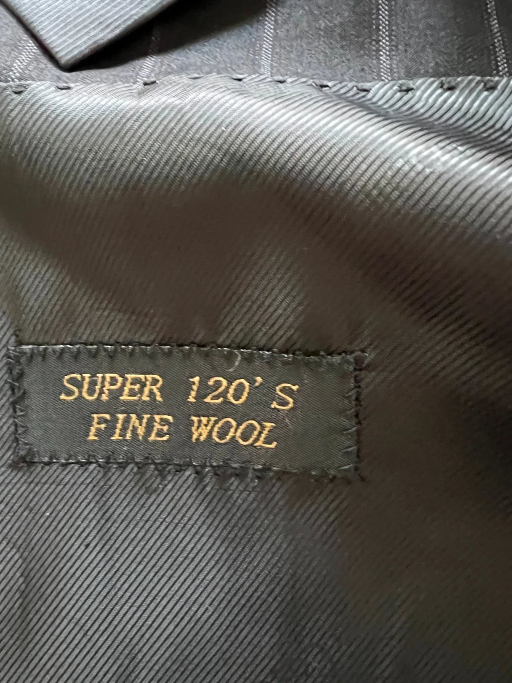 Abito Uomo Giacomo Casanova Super 120'S Fine Wool Gessato Taglia 56 (MA51)