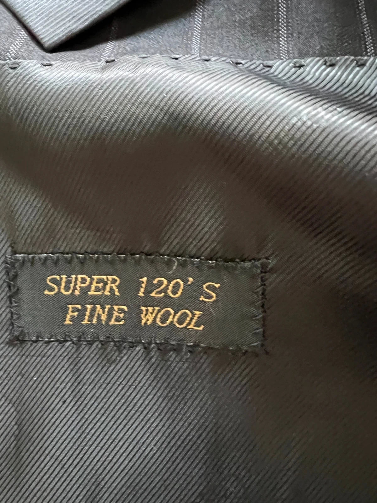 Abito Uomo Giacomo Casanova Super 120'S Fine Wool Gessato Taglia 56 (MA51)