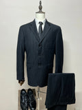 Abito Uomo Giacomo Casanova Super 120'S Fine Wool Gessato Taglia 56 (MA51)