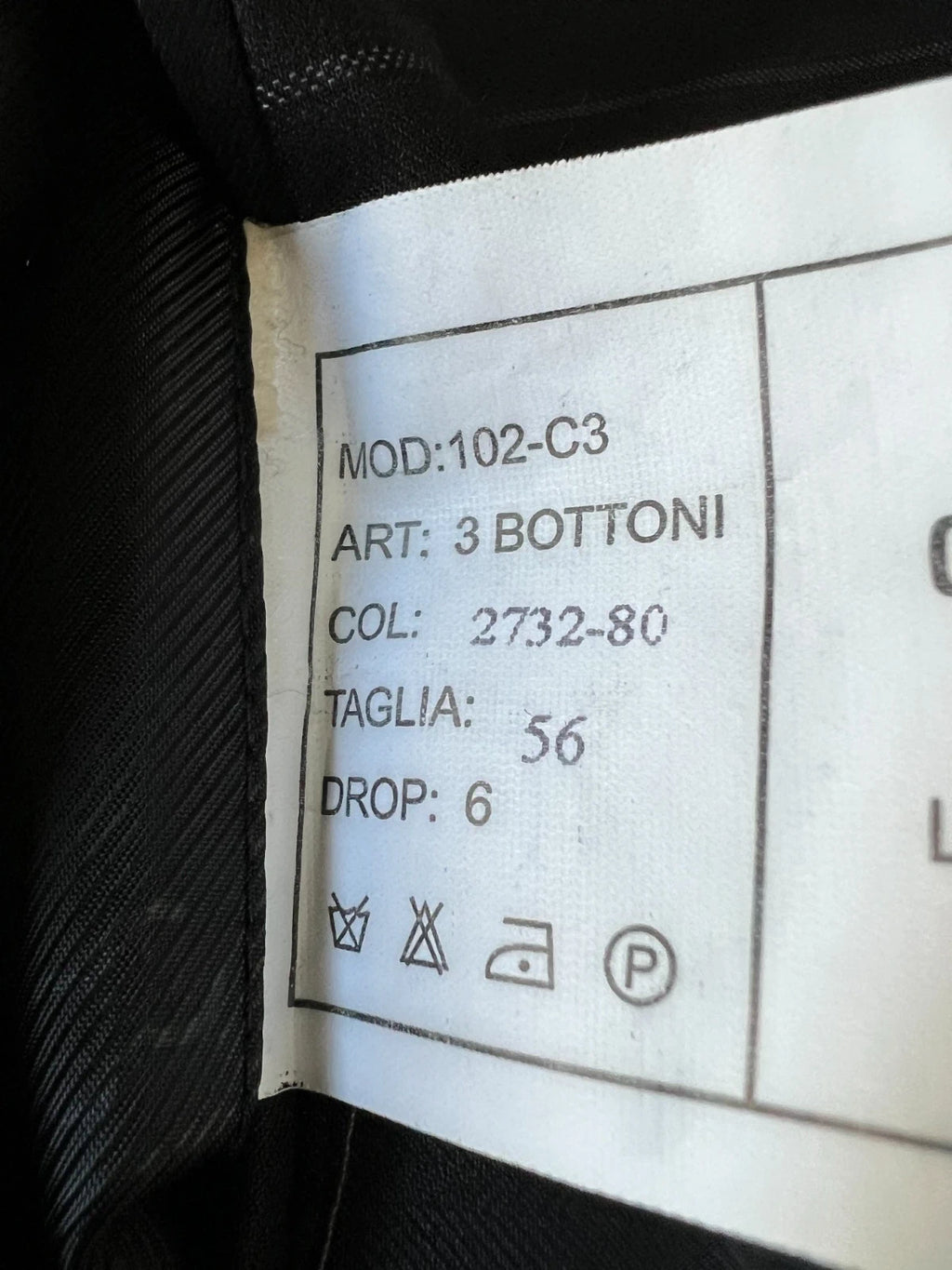 Abito Uomo Giacomo Casanova Super 120'S Fine Wool Gessato Taglia 56 (MA51)