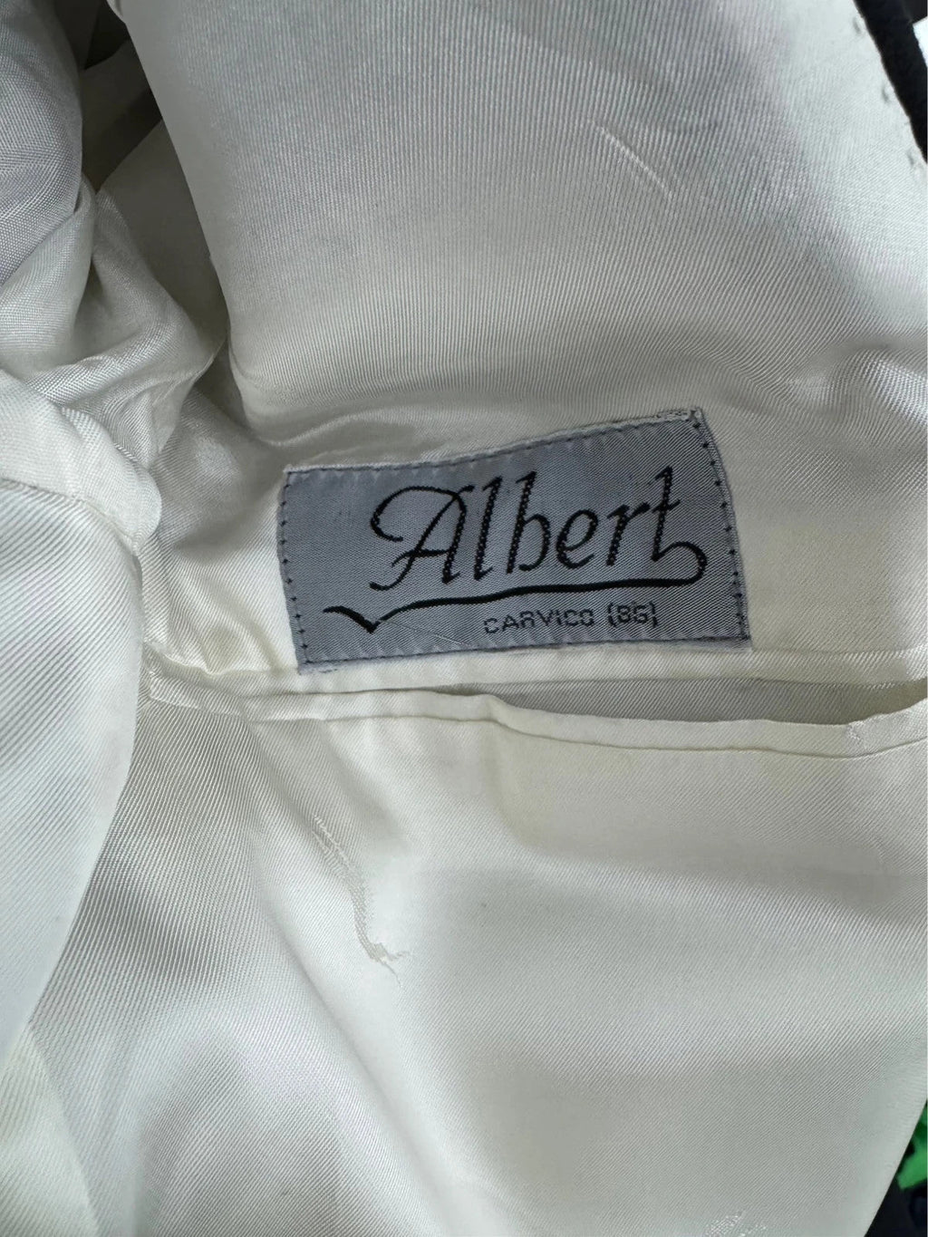 Completo uomo Profilo nero lana vergine tg 48 - TheNewElegance